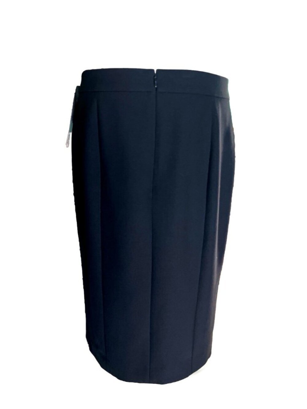 Classiques Entier Black Midi Skirt Size 12 NWT Front Slit Career Office Work - Picture 4 of 15